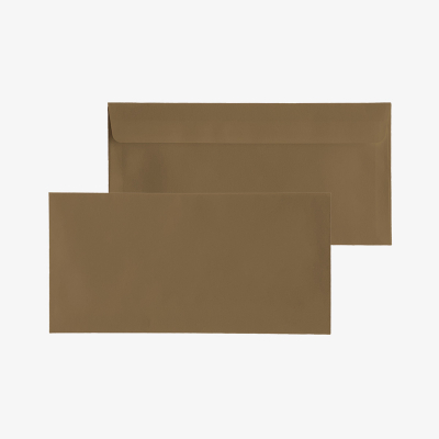 Goldbraunes Kuvert - selbstklebend