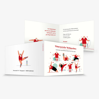 Sportlicher Weihnachtsmann