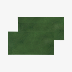 Dunkelgrünes Strukturkuvert - selbstklebend